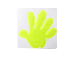 Astana, reflective sticker, hand