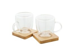Mocaboo, glass espresso cup set