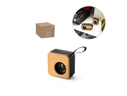 MAYER. Prijenosni zvučnik od 3 W s trajanjem baterije od 4 sata od bambusa i recikliranog ABS-a (100% rABS) (97098)