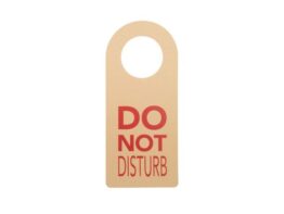 Disturb Eco, custom door hanger