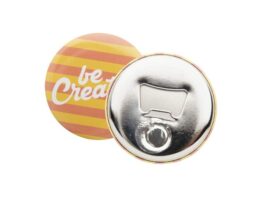 MagBadge Bottle, pin button bottle opener
