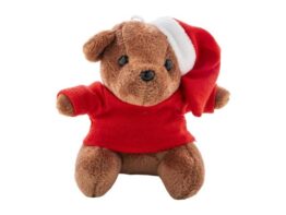 Julnalle, plush Christmas teddy bear keyring