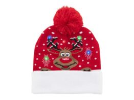 Norrsken, Christmas LED winter hat, reindeer