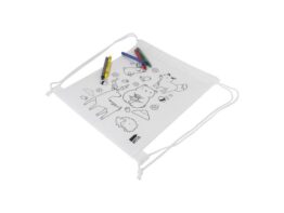 Zocolo, RPET colouring drawstring bag, animals