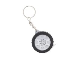 Wheel, keyring with tape measure
