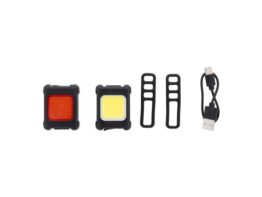 Cobik, rechargeable bicycle light set