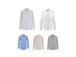 VL PRITHVI WOMEN. Ženska Oxford košulja (180 g/m²), izrađena od pamuka (50%), poliestera (45%) i elastana (5%) (36158)