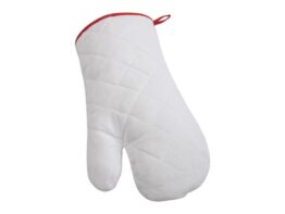 Challah, oven mitt