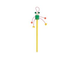 Farm, wooden pencil, frog