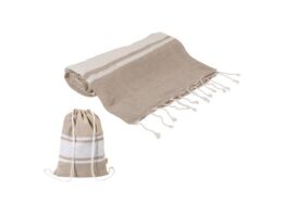 Tortuga, recycled cotton beach towel and drawstring bag
