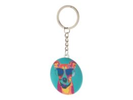 KeyBadge RPET Mini, pin button keyring