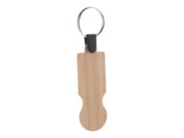 BooCart EU, bamboo trolley coin keyring