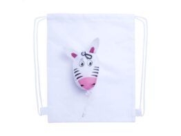 Noah, drawstring bag, zebra