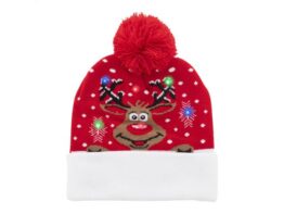 Norrsken, Christmas LED winter hat, reindeer