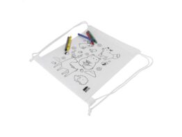 Zocolo, RPET colouring drawstring bag, animals