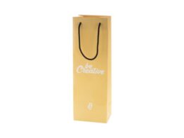 CreaShop W, custom made paper shopping bag, wine